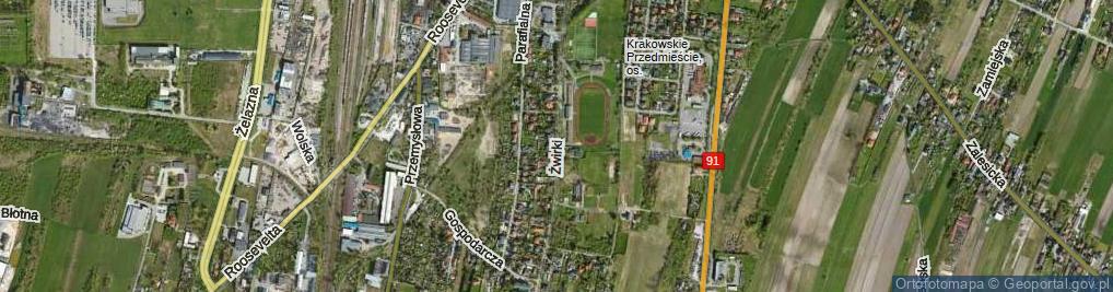 Zdjęcie satelitarne Żwirki Franciszka, kpt. pil. ul.